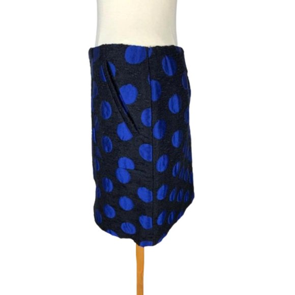 Suno Polka Dot Jacquard Mini Skirt 4 Wool Blend New - Picture 10 of 11